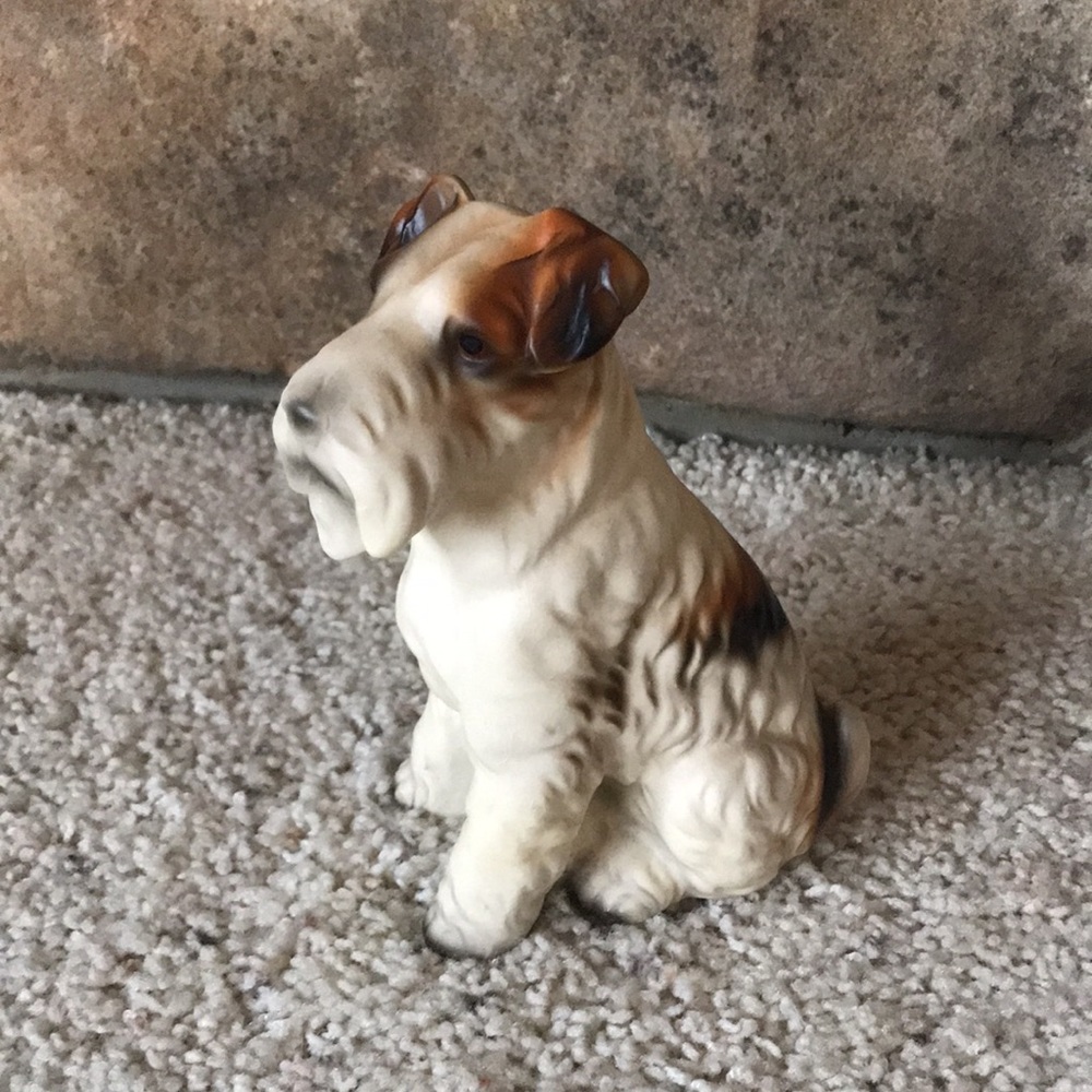 Vintage wire haired fox terrier